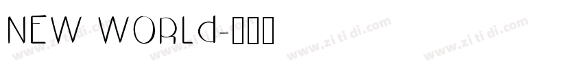 new world字体转换